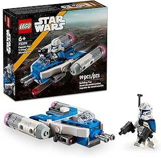 Star Wars: The Clone Wars Captain Rex Y-Wing Microfighter Building Set, Collectible Star Wars Y-Wing Toy for Kids with Captain Rex Minifigure, Star Wars Gift for Boys & Girls Ages 6 and Up, 75391