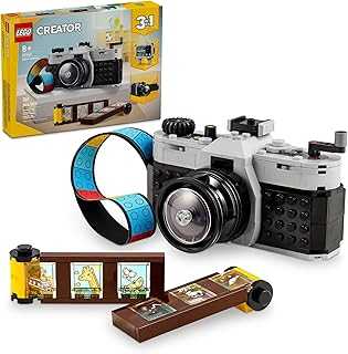 Creator 3 in 1 Retro Camera Toy, Transforms from Toy Camera to Retro Video Camera to Retro TV Set, Photography Gift for Boys and Girls Ages 8 Years Old and Up Who Enjoy Creative Play, 31147