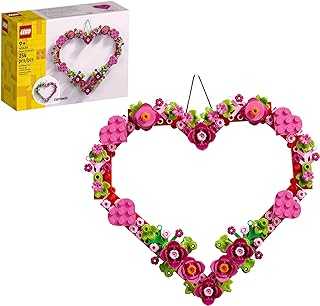 Heart Ornament Building Toy Kit, Heart Shaped Arrangement of Artificial Flowers, Great Gift for Loved Ones, Unique Arts & Crafts Activity for Kids, Girls and Boys Ages 9 and Up, 40638