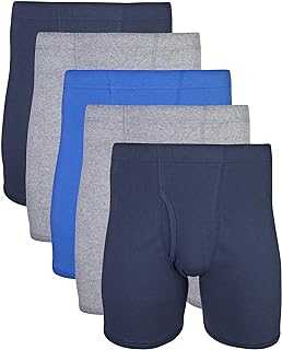 Men's Underwear Covered Waistband Boxer Briefs, Multipack