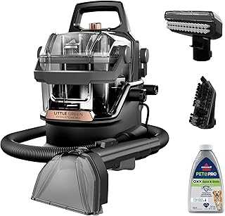 Little Green HydroSteam Multi-Purpose Portable Carpet and Upholstery Cleaner, Car and Auto Detailer, 3618, Black and Copper Harbor