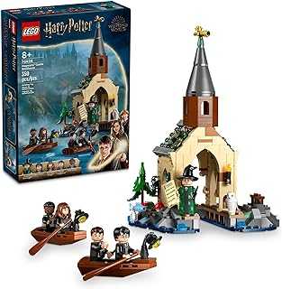 Harry Potter Hogwarts Boat House Building Toy - Harry Potter Toys for Kids, Girls & Boys, Age 8+ - Gifts for Christmas - W/ 5 Minifigures - 76426