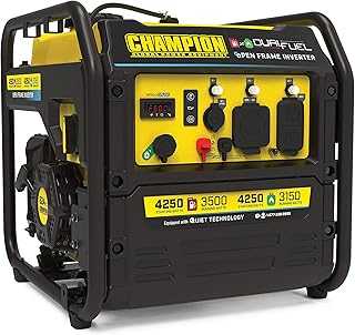 Champion Power Equipment 4250-Watt Dual Fuel RV Ready Portable Open Frame Inverter Generator with Quiet Technology