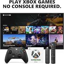 Fire TV Stick 4K Max, Carbon Black Core Wireless Controller, and 1 Month Game Pass Ultimate Bundle