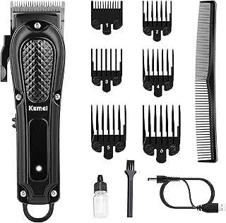 Hair Clippers for Men, Professional Barber Clippers for Hair Cutting Cordless&Corded, Rechargeable Beard Trimmer