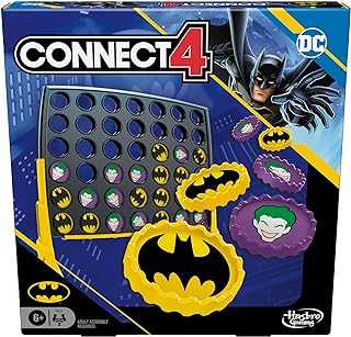 Connect 4 Batman Game | Batman-Themed 4 in a Row Game | Ages 6 and Up| For 2 Players | Strategy Board Games for Kids and Families (Amazon Exclusive)