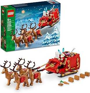 Santa's Sleigh - Building Toys for Kids, Boys & Girls, Ages 9+ - Indoor Christmas Decorations for Home W/Santa Claus Figurine & Reindeer - Gifts for Boys & Girls - 40499