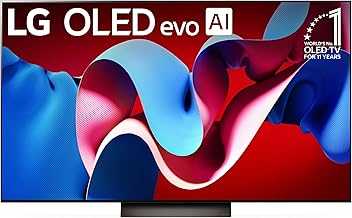 65-Inch Class OLED evo C4 Series Smart TV 4K Processor Flat Screen with Magic Remote AI-Powered with Alexa Built-in (OLED65C4PUA, 2024)