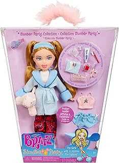 Slumber Party Cloe Fashion Doll with 2 Sets of Pajamas, Plush, and Accessories