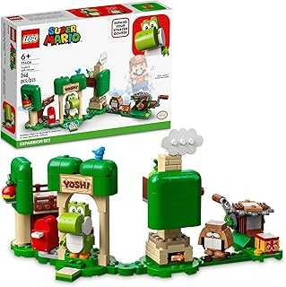 Super Mario Yoshi's Gift House Expansion Building Toy Set 71406 - Featuring Iconic Yoshi and Monty Mole Figures, Great Gift for Boys, Girls, Kids, or Fans of The Games and Movie Ages 6+