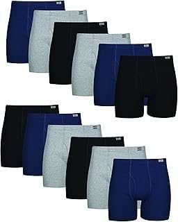 Men's Underwear Boxer Briefs Pack, Cotton ComfortSoft Boxer Brief for Men, Moisture-Wicking Breathable, Multipack