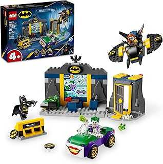 DC Batman: The Batcave with Batman, Batgirl & The Joker, Fun Super Hero Toy, Gift for Kids Ages 4 and Up with Batman Action Figures, 76272