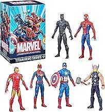 Titan Hero Series Action Figure Multipack, 6 Action Figures, 12-Inch Toys, Inspired By Marvel Comics, For Kids Ages 4 And Up (Amazon Exclusive)