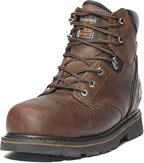 mens Pit Boss 6 Inch Steel Safety Toe Industrial Work Boot