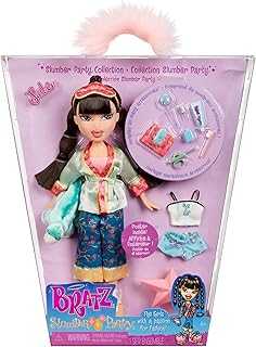 Slumber Party Jade Fashion Doll with 2 Sets of Pajamas, Plush, and Accessories