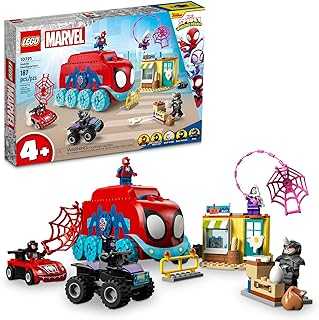 Marvel Team Spidey's Mobile Headquarters 10791 Building Set - Featuring Miles Morales and Black Panther Minifigures, Spidey and His Amazing Friends Series, for Boys, Girls, and Kids Ages 4+