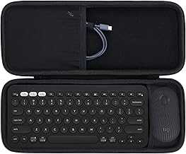 Hard Carry Case Compatible with Logitech Pebble Keys 2 Combo K380s K380 Keyboard + M350 Pebble Mouse Combo (Black Case)