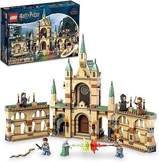 Harry Potter The Battle of Hogwarts Building Toy Set, Harry Potter Toy for Boys, Girls and Kids Ages 9+, Features a Buildable Castle Section and 6 Minifigures to Recreate an Iconic Scene, 76415