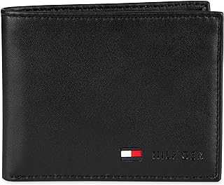 Men's Leather Passcase Wallet, Black Stockton, One Size