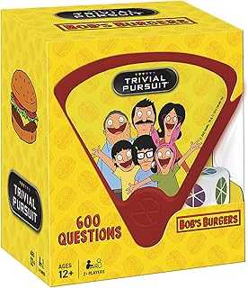 Trivial Pursuit Bob's Burgers (Quickplay Edition) | Trivia Game Questions from Bob's Burgers | 600 Questions & Die in Travel Sized Container | Officially Licensed Bob's Burgers Game