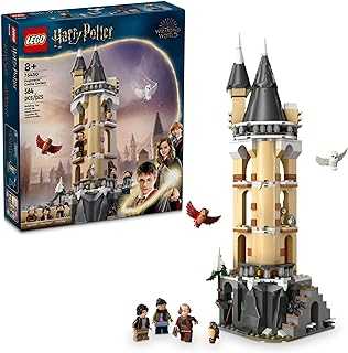 Harry Potter Hogwarts Castle Owlery Toy, Wizarding World Fantasy Toy for Girls and Boys, Harry Potter Castle Playset with 3 Characters, Birthday Gift Idea for Kids Ages 8 and Up, 76430