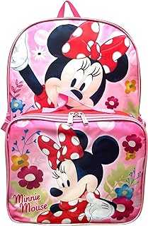 Mouse Girl's 16" Backpack W/Detachable Lunch Box