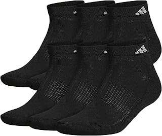 Men's Athletic Cushioned Low Cut Socks with Arch Compression for a Secure Fit (6-Pair)