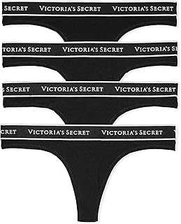 Women's Cotton Logo Thong Underwear, Panties for Women, Multi Pack (XS-XXL)