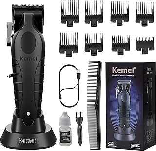 2296 Professional Hair Clippers for Men Cord/Cordless Hair Cutting Kits, Hair & Beard Trimmer, T Blade Barber Clippers with USB Rechargeable, Black