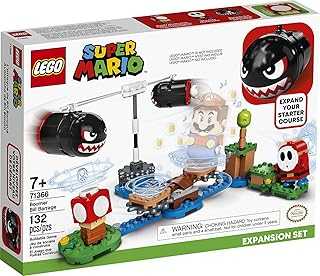 Super Mario Boomer Bill Barrage Expansion Set 71366 Building Kit; Toy for Kids to Add to Their Super Mario Adventures with Mario Starter Course (71360) Playset (132 Pieces)