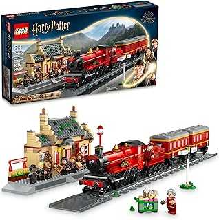 Harry Potter Hogwarts Express & Hogsmeade Station 76423 Building Toy Set; Harry Potter Gift Idea for Fans Aged 8+; Features a Buildable Train, Tracks, Ticket Office and 8 Harry Potter Minifigures