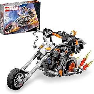 Marvel Ghost Rider Mech & Bike Building Toy for Boys & Girls Ages 7+ - Marvel Superhero Toy W/Movable Action Figure - Gift for Kids & Fans - 76245