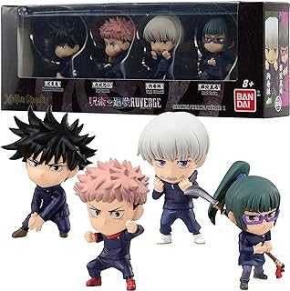 Bandai Namco - Jujutsu Kaisen - Megumi Fushiguro, Yuji Itadori, Toge Inumaki, and Maki Zenin, Adverge Figure Box (Set A)