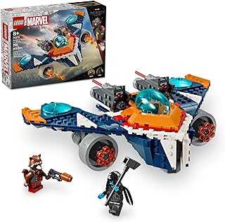 Marvel Rocket’s Warbird vs. Ronan, Buildable Super Hero Spaceship Toy for Kids, Guardians of The Galaxy Gift for Marvel Fans, Building Toy for Kids, Boys and Girls Aged 8 and Up, 76278