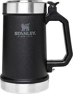 Classic Beer Stein with Bottle Opener, 24 oz Insulated Beer Party Mug and Tumbler