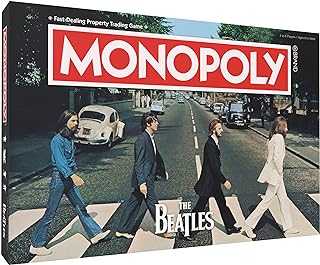 Monopoly: The Beatles, Play as Rocky Raccoon, Maxwell's Silver Hammer, I Am The Walrus & More, Officially Licensed Collectible Game Based on The Beatles Rock Band for 2-6 Players