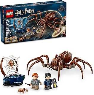 Harry Potter Aragog in The Forbidden Forest, Spider Toy Playset for Kids, Harry Potter Collectible with Magical Creature and 2 Minifigures, Harry Potter Toy for 7 Year Old Boys and Girls, 76434