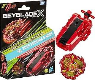 Beyblade X Soar Phoenix 9-60GF Deluxe String Launcher Set with Attack Type Right-Spinning Top Toy; Great Gift for 8 Year Old Boys and Girls