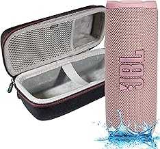 Flip 6 - Waterproof Portable Bluetooth Speaker, Powerful Sound and deep bass, IPX7 Waterproof, 12 Hours of Playtime with Megen Hardshell Case - Pink