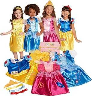 Princess Dress Up Trunk Deluxe 21 Piece Officially Licensed [Amazon Exclusive]