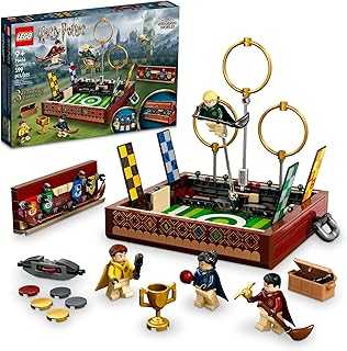 Harry Potter Quidditch Trunk 76416 Buildable Harry Potter Toy; Birthday Gift Idea for Kids Aged 9+; Open the Buildable Box to Reveal a Quidditch Playing Arena; Includes 4 Customizable Minifigures