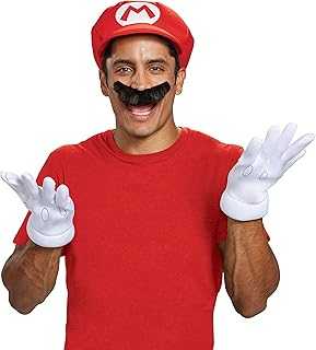 Men's Nintendo Super Mario Bros.Mario Adult Costume Accessory Kit