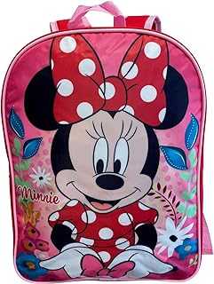 Minnie Mouse 15" School Bag Backpack (Red-Pink)