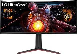 UltraGear QHD 34-Inch Curved Gaming Monitor 34GP63A-B, VA with HDR 10 Compatibility and AMD FreeSync Premium, 160Hz, Black