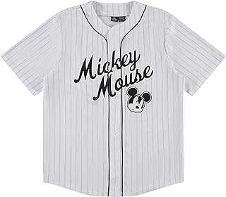 Mickey Mouse Men's Baseball Jersey - Mens Classic Mickey Mouse, Donald Duck and Buzz Lightyear Baseball Jersey