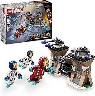 Marvel Iron Man & Iron Legion vs. Hydra Soldier Building Set, Avengers Toy for Creative Kids & Super Hero Fans, Marvel Gift for Boys & Girls Ages 6 and Up, Iron Man Toy with 4 Minifigures, 76288