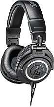 ATH-M50X Professional Studio Monitor Headphones, Black, Professional Grade, Critically Acclaimed, with Detachable Cable