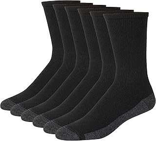 Men's Max Cushioned Crew Socks, Moisture-Wicking with Odor Control, Multipack