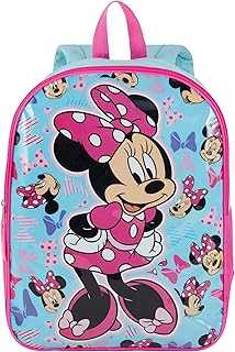 Minnie Mouse Backpack for Kids 15” | Cute Minnie Mouse Bookbag for Girls | Padded Straps & Large Zip Compartment | Minnie Mouse Back to School Supplies