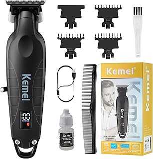 2293 Professional Hair/Beard Trimmer for Men Zero Gapped Hair Clippers for Barber with T Blade, Cordless Rechargeable